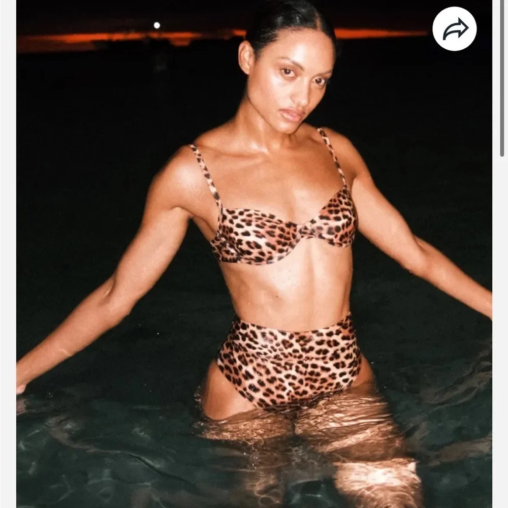 Monday Swimwear Marbled Jaguar Capri Bikini Top